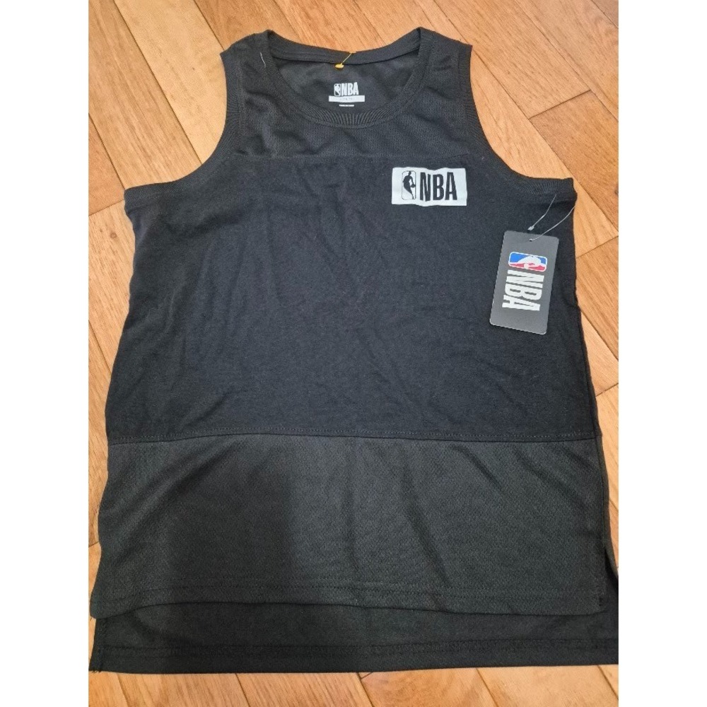 NBA Tank Top Kids Large 14/16 NBA Jersey Black NEW